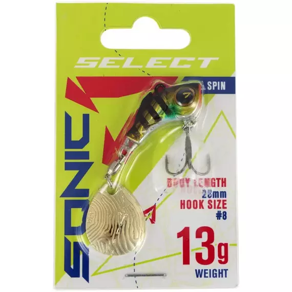 Тейл-спінер Select Sonic 13.0g #13, Вага блешні: 13г, Колір блешні: 13, фото , изображение 2