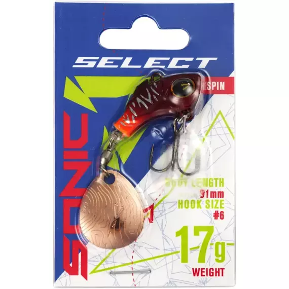 Тейл-спінер Select Sonic 17.0g #06, Вес: 17г, Цвет блесны: 6, фото , изображение 2