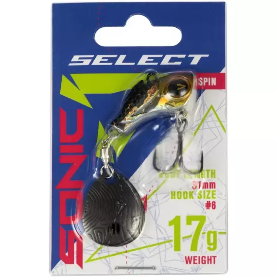 Тейл-спінер Select Sonic 17.0g #07, Вага блешні: 17г, Колір блешні: 7, фото , изображение 2