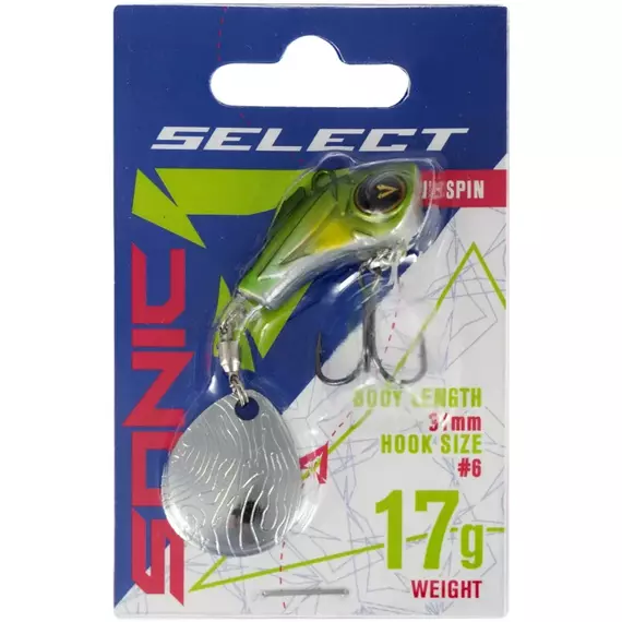 Тейл-спінер Select Sonic 17.0g #09, Вага блешні: 17г, Колір блешні: 9, фото , изображение 2