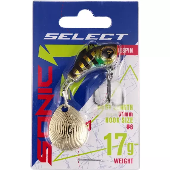 Тейл-спінер Select Sonic 17.0g #13, Вага блешні: 17г, Колір блешні: 13, фото , изображение 2