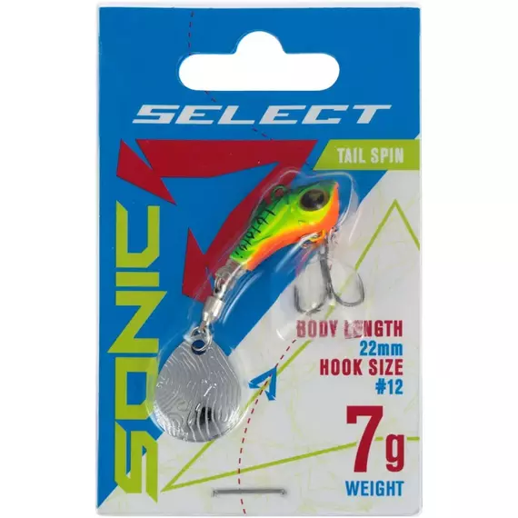 Тейл-спінер Select Sonic 7.0g #02, Вага блешні: 7г, Колір блешні: 2, фото , изображение 2