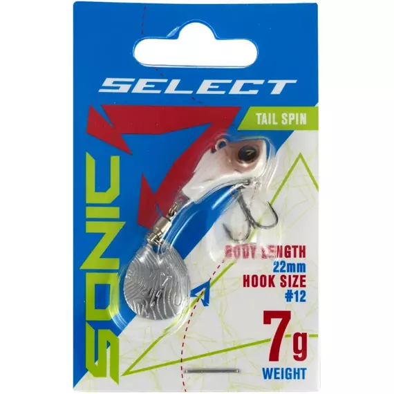 Тейл-спінер Select Sonic 7.0g #11, Вага блешні: 7г, Колір блешні: 11, фото , изображение 2