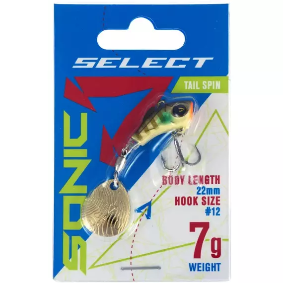 Тейл-спінер Select Sonic 7.0g #12, Вага блешні: 7г, Колір блешні: 12, фото , изображение 2