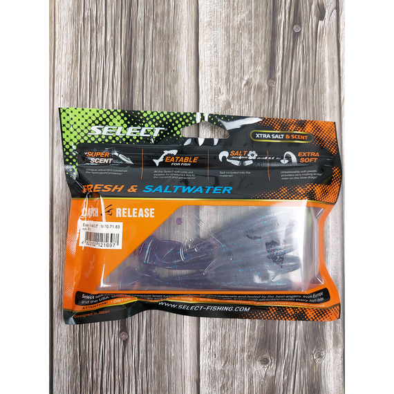 Силикон Select Easy Shad 3.5" #800 (5 шт/уп), Длина силикона: 3.5" (8.89 см), Расцветка силикона: 800, фото , изображение 4