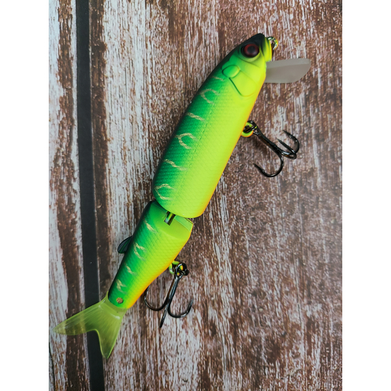 Воблер Jackall Magallon 113мм 13.7г Mat Tiger Suspending, Розмір/Вага: 113мм/13.7г, Колір воблера: Mat Tiger, фото , изображение 4