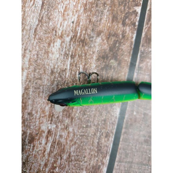 Воблер Jackall Magallon 113мм 13.7г Mat Tiger Suspending, Розмір/Вага: 113мм/13.7г, Колір воблера: Mat Tiger, фото , изображение 5