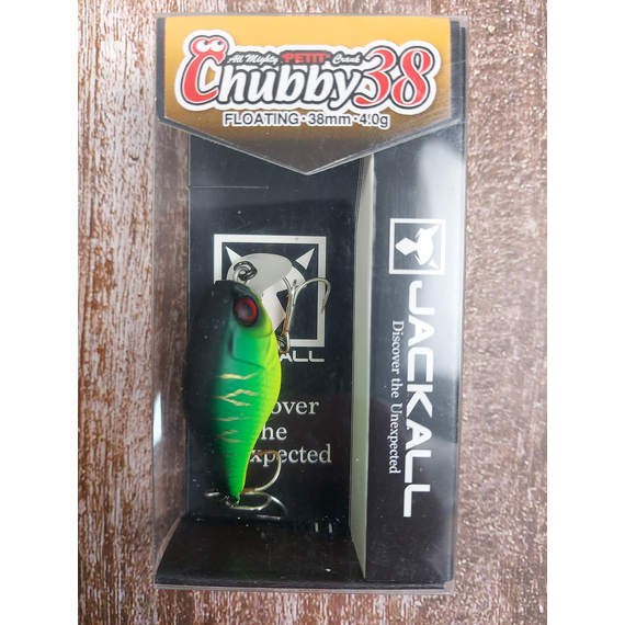 Воблер Jackall Chubby 38mm, 4гр, до 1м, Mat Tiger, Розмір/Вага: 38мм/4г, Колір воблера: Mat Tiger, фото , изображение 2