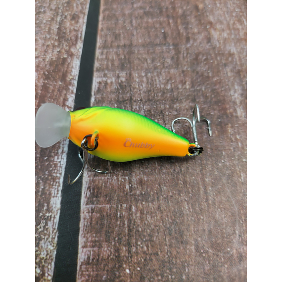 Воблер Jackall Chubby 38mm, 4гр, до 1м, Mat Tiger, Розмір/Вага: 38мм/4г, Колір воблера: Mat Tiger, фото , изображение 5