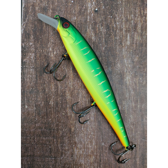 Воблер Jackall MagSquad 115SP 115mm 16.0g Mat Tiger, Размер/Вес: 115мм/16г, Цвет воблера: Mat Tiger, фото , изображение 5