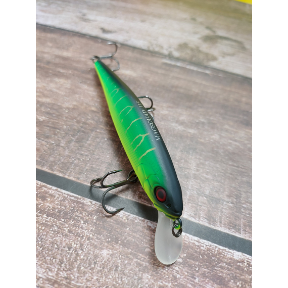 Воблер Jackall MagSquad 115SP 115mm 16.0g Mat Tiger, Размер/Вес: 115мм/16г, Цвет воблера: Mat Tiger, фото , изображение 6