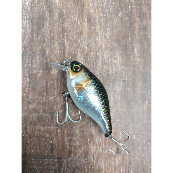 Воблер Jackall Chubby 38mm, 4гр, до 1м, HL Silver&Black, Розмір/Вага: 38мм/4г, Колір воблера: Silver&Black, фото , изображение 9