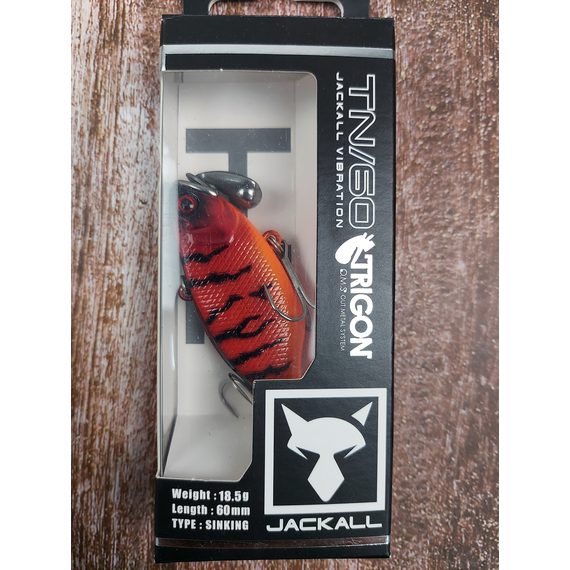 Воблер Jackall TN/60 Trigon 18.5g 60mm NH Red Tiger, Размер/Вес: 60мм/18.5г, Цвет воблера: NH Red Tiger, фото , изображение 2