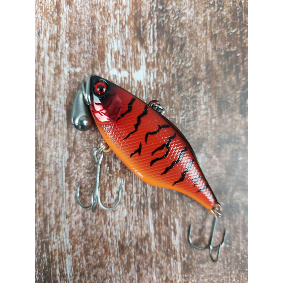 Воблер Jackall TN/60 Trigon 18.5g 60mm NH Red Tiger, Размер/Вес: 60мм/18.5г, Цвет воблера: NH Red Tiger, фото , изображение 4