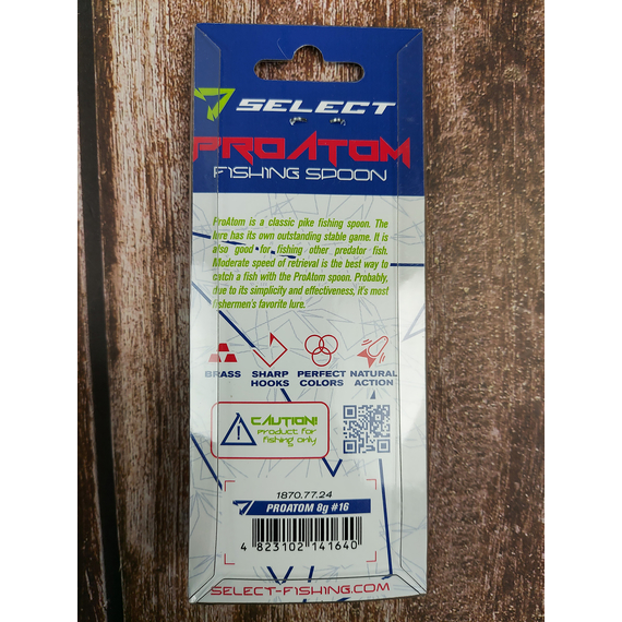 Блешня Select ProAtom 8.0g 54mm #16, Вага блешні: 8г, Колір блешні: 16, фото , изображение 4