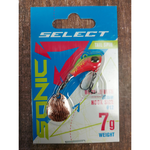 Тейл-спінер Select Sonic 7.0g #04, Вага блешні: 7г, Колір блешні: 4, фото , изображение 3