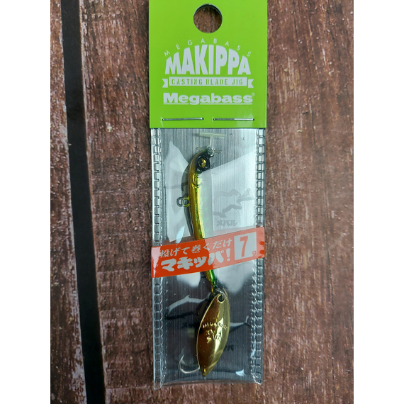 Тейл-спінер Megabass Makippa 7.0g Green Gold, Вага блешні: 7г, Колір блешні: Green Gold, фото , изображение 3