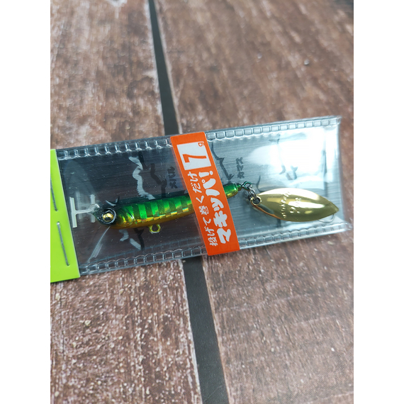 Тейл-спінер Megabass Makippa 7.0g Green Gold, Вага блешні: 7г, Колір блешні: Green Gold, фото , изображение 5
