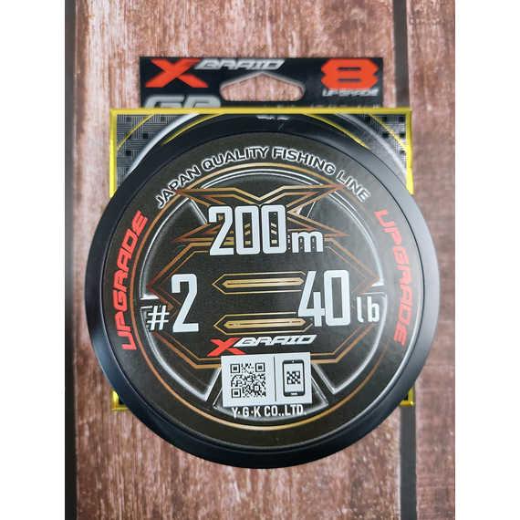 Шнур YGK X-Braid Upgrade X8 200m #2.0/0.235mm 40Lb/18.1kg, Діаметр: #2.0/0.235mm, Розмотування: 200m, фото , изображение 6