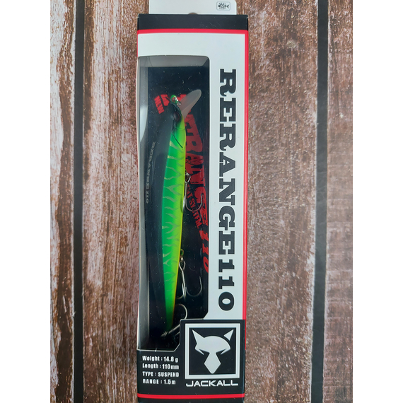 Воблер Jackall Rerange 110SP 110мм 14.8г Mat Tiger Suspending, Розмір/Вага: 110мм/14.8г, Колір воблера: Mat Tiger Suspending, фото , изображение 2