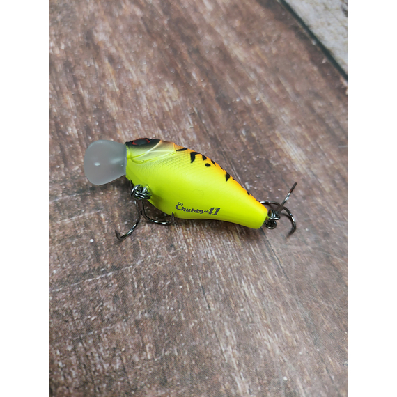 Воблер Jackall Chubby 41F 41mm Tropical Mat Tiger, Размер/Вес: 41мм/5.7г, Цвет воблера: Tropical Mat Tiger, фото , изображение 4