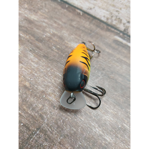 Воблер Jackall Chubby 41F 41mm Tropical Mat Tiger, Размер/Вес: 41мм/5.7г, Цвет воблера: Tropical Mat Tiger, фото , изображение 6