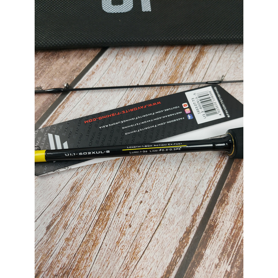 Спиннинг Favorite U1 602XUL-S 1.83m 1-3g Ex.Fast, Модель: 1.83m 1-3g, фото , изображение 6