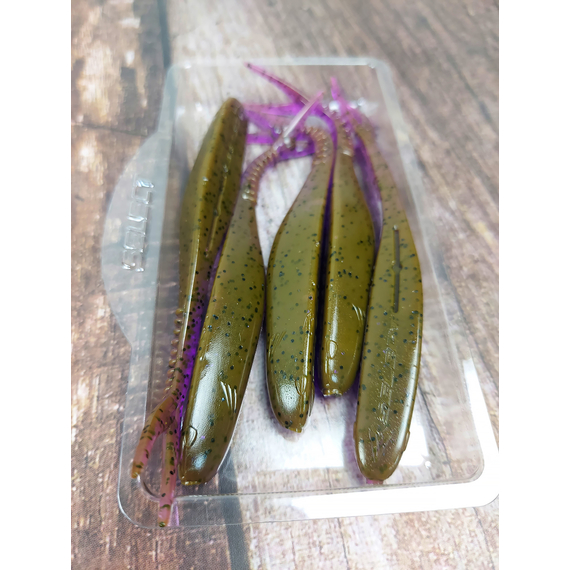 Силікон Select Victim V-Tail 4" #888 (5 шт / уп), Довжина силікону: 4.0" (10.16 см), Колір силікону: 888, фото , изображение 5