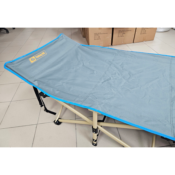 Посилене розкладне ліжко-павук. Сороконожка. + Чохол (колір сіро-синій), Конструкція ліжка: Павук, фото 