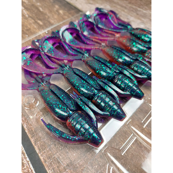Силікон Keitech Crazy Flapper 4.4" (6 шт/уп),, колір: ea#21 mystic june bug, Довжина силікону: 4.4" (11.2 см), Колір силікону: EA#21 Mystic June Bug, фото , изображение 5