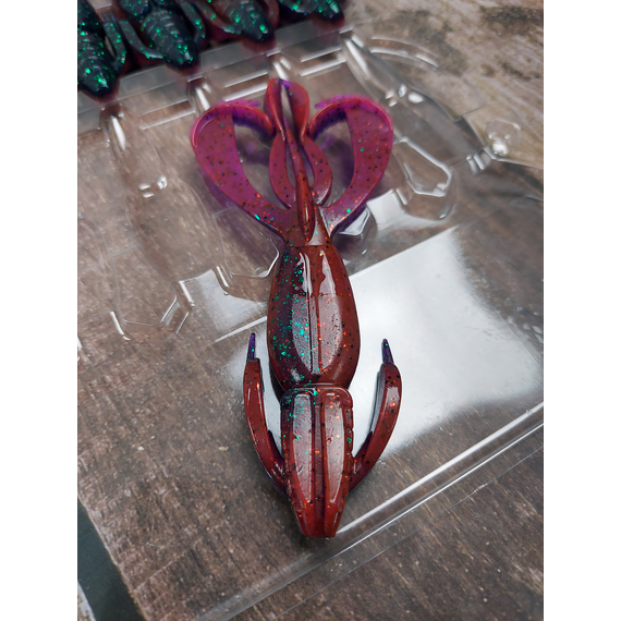 Силікон Keitech Crazy Flapper 4.4" (6 шт/уп),, колір: ea#21 mystic june bug, Довжина силікону: 4.4" (11.2 см), Колір силікону: EA#21 Mystic June Bug, фото , изображение 6