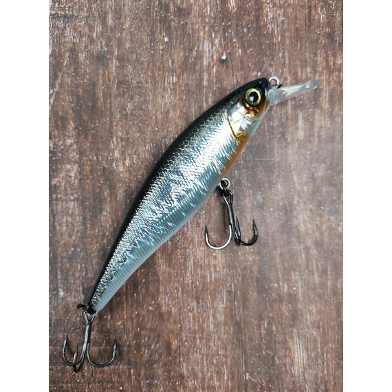 Воблер Jackall Squad Minnow 95SP 95mm 14.0g HL Silver & Black, Размер/Вес: 95мм/14г, Цвет воблера: Silver Black, фото , изображение 5
