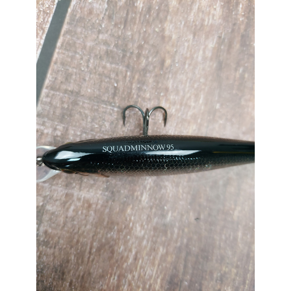 Воблер Jackall Squad Minnow 95SP 95mm 14.0g HL Silver & Black, Размер/Вес: 95мм/14г, Цвет воблера: Silver Black, фото , изображение 6
