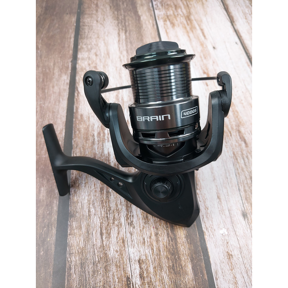 Котушка Brain Classic III Feeder 4000S / 4+1 підшипник / 4.9:1 — фідерна, металева шпуля, Розмір шпулі: 4000S, фото , изображение 7