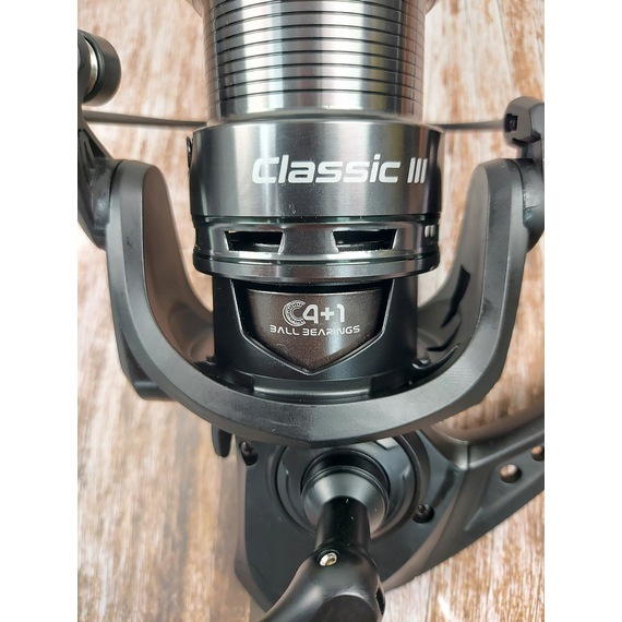 Котушка Brain Classic III Feeder 4000S / 4+1 підшипник / 4.9:1 — фідерна, металева шпуля, Розмір шпулі: 4000S, фото , изображение 9