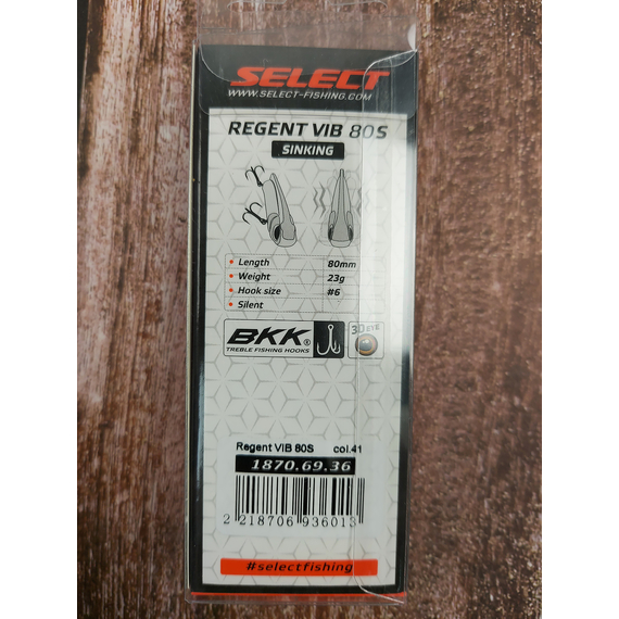 Воблер Select Regent Vib 80S 80mm 23.0g #41, Розмір/Вага: 80mm/23g, Колір воблера: col.41, фото , изображение 3