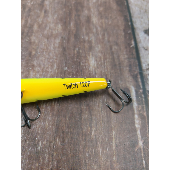Воблер X-Fish Twitch 120F 120mm 14.5g #098 (0.5-1.2m), Размер/Вес: 120mm/14.5g, Цвет воблера: 098, фото , изображение 7