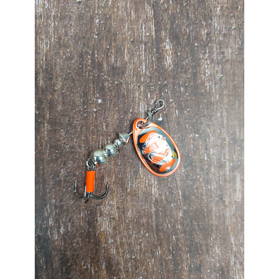 Блешня Savage Gear Rotex Spinner #1 3.5g 04-Fluo Orange, Silver, Вага блешні: 3.5g, Колір блешні: Fluo Orange Silver, фото , изображение 4