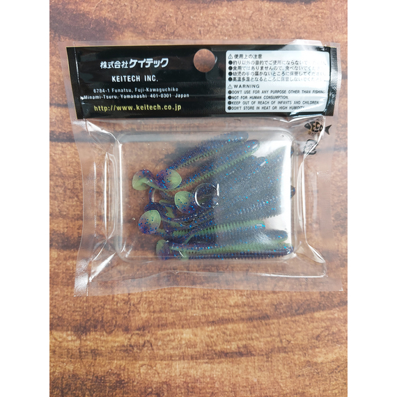 Силикон Keitech Swing Impact 2" (12 шт/упак) ц: pal#06 violet lime berry, Длина силикона: 2" (5.1 см), Расцветка силикона: PAL#06 Violet Lime Berry, фото , изображение 4