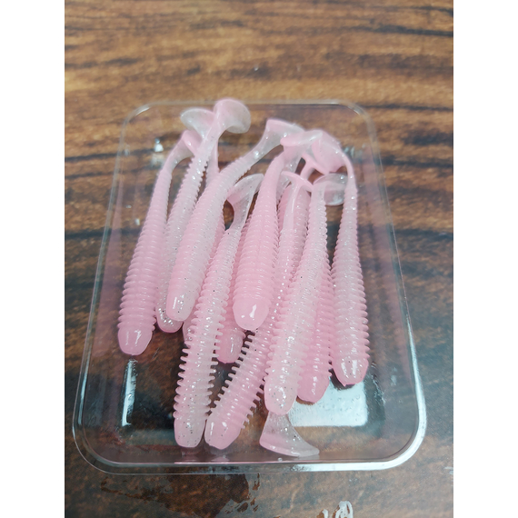 Силікон Keitech Swing Impact 2" (12 шт/упак), колір:ea#10 pink silver glow, Довжина силікону: 2" (5.1 см), Колір силікону: EA#10 Pink Silver Glow, фото , изображение 7