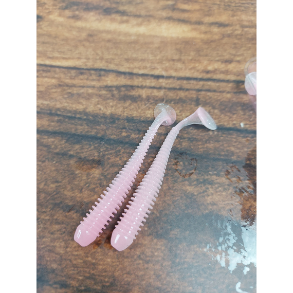 Силікон Keitech Swing Impact 2" (12 шт/упак), колір:ea#10 pink silver glow, Довжина силікону: 2" (5.1 см), Колір силікону: EA#10 Pink Silver Glow, фото , изображение 8