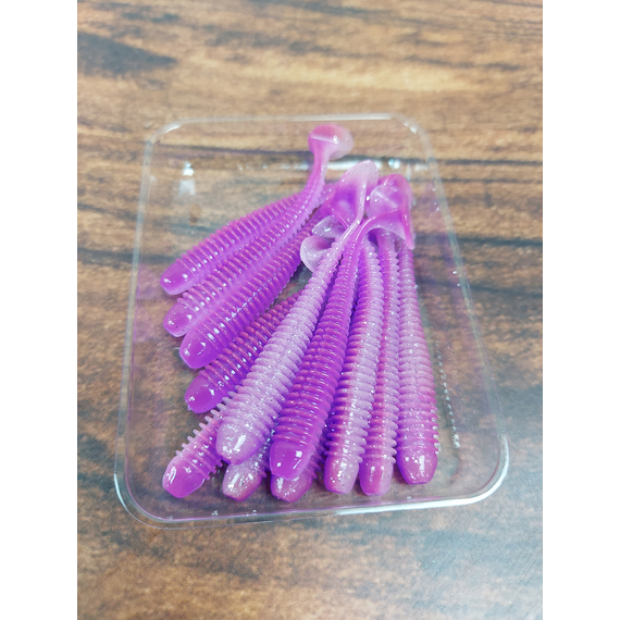 Силікон Keitech Swing Impact 2" (12 шт/упак), колір:pal#14 glamorous pink, Довжина силікону: 2" (5.1 см), Колір силікону: PAL#14 Glamorous Pink, фото , изображение 5