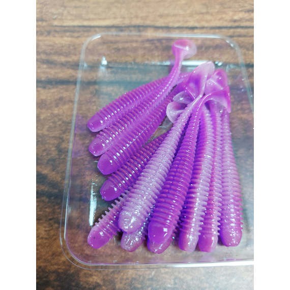 Силікон Keitech Swing Impact 2" (12 шт/упак), колір:pal#14 glamorous pink, Довжина силікону: 2" (5.1 см), Колір силікону: PAL#14 Glamorous Pink, фото , изображение 7