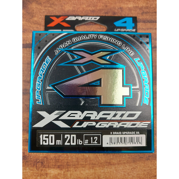 Шнур YGK X-Braid Upgrade X4 150m #1.2/0.185mm 20Lb/9.0kg, Діаметр: #1.2/0.185mm, Розмотування: 150m, фото , изображение 5