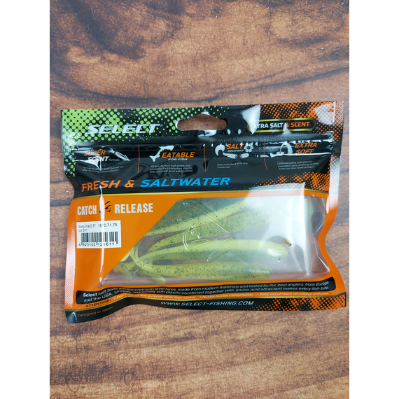 Силікон Select Easy Shad 3.5" #241 (5 шт / уп), Довжина силікону: 3.5" (8.89 см), Колір силікону: 241, фото , изображение 3