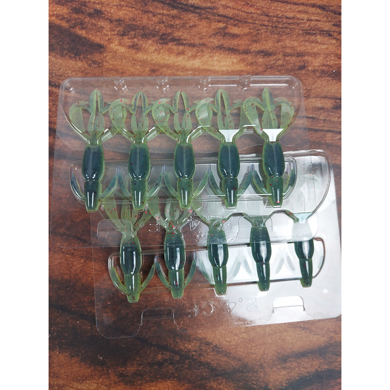 Силикон Keitech Crazy Flapper 2.4" (10 шт/уп), цвет: ea#20 violet chart red fl, Длина силикона: 2.4" (6.1 см), Расцветка силикона: EA#20 Violet Chart Red Fl, фото , изображение 5