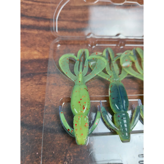 Силикон Keitech Crazy Flapper 2.4" (10 шт/уп), цвет: ea#20 violet chart red fl, Длина силикона: 2.4" (6.1 см), Расцветка силикона: EA#20 Violet Chart Red Fl, фото , изображение 8