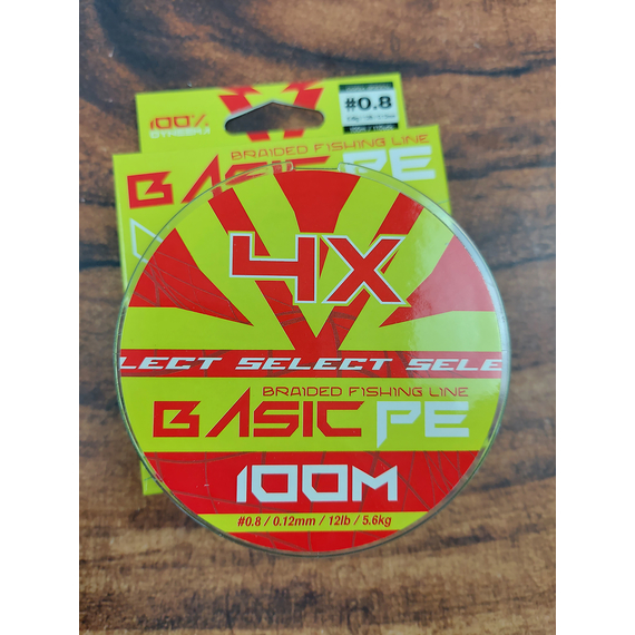 Шнур риболовний Select Basic PE 100m, 0.12mm, 12Lb/5.6kg, колір: темно-зелений, Діаметр: 0.12mm, Розмотування: 100m, Колір: темно-зелений, фото , изображение 3