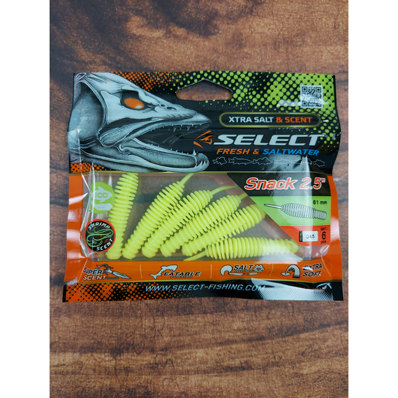 Силікон Select Snack 2.5" col.045 (6 шт/пак), Довжина силікону: 2.5" (6.1 см), Колір силікону: 045, фото , изображение 3