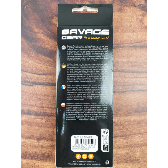 Воблер Savage Gear Deviator Swim SS 125mm 50.0g Chub, Размер/Вес: 125мм/50г, Цвет воблера: Chub, фото , изображение 3